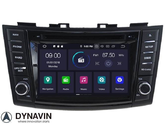 Suzuki Swift 20102017 radio navigatie Android 10 dab+ 64gb