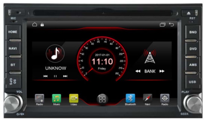 Dalset variabel Bank 2 din auto radio navigatie dvd carkit android 10 usb wifi DAB+