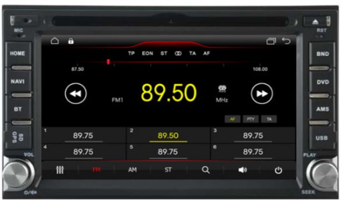 Dalset variabel Bank 2 din auto radio navigatie dvd carkit android 10 usb wifi DAB+