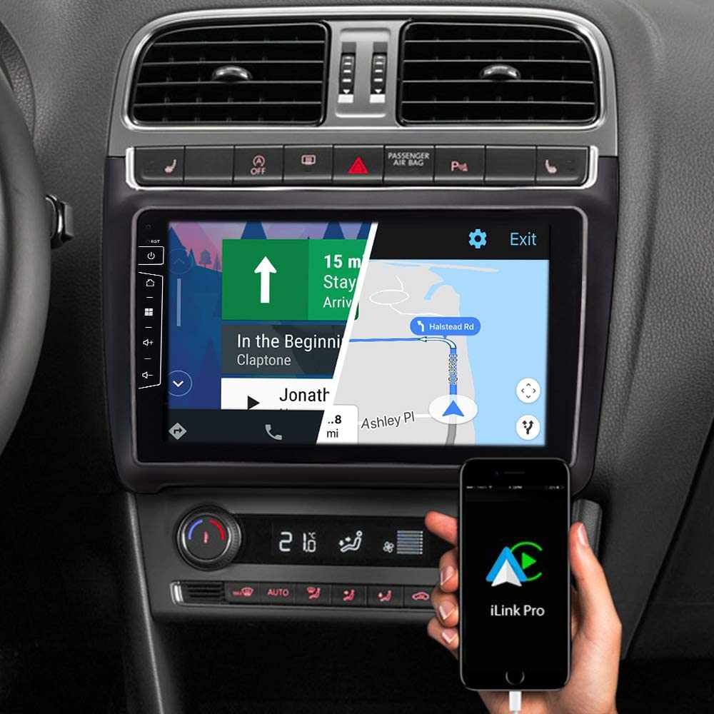 thee Benadering Voorvoegsel Navigatie VW Polo 2014-2017 touch Screen parrot carkit overname  boordcomputer Carplay android auto