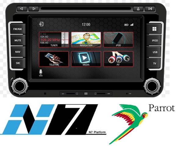 Geschikt voor volkswagen Transporter T5/T6RNS Navigatie apple carplay android auto Parrot carkit TMC DAB+