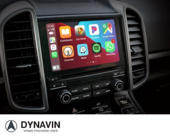 Navigatie Porsche Cayenne 2011-2017 carkit android 13 met apple carplay en android auto overname bose