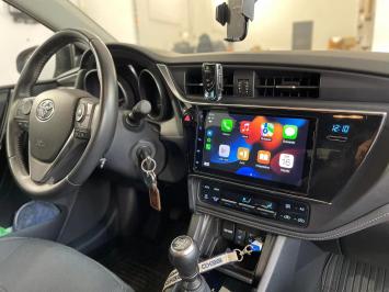 Navigatie Toyota auris 2017-2020 carkit android touchscreen apple carplay android auto overname DSP