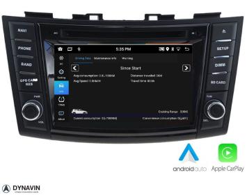 Suzuki Swift 2010-2017 radio navigatie Android 12 carkit usb apple carplay android auto